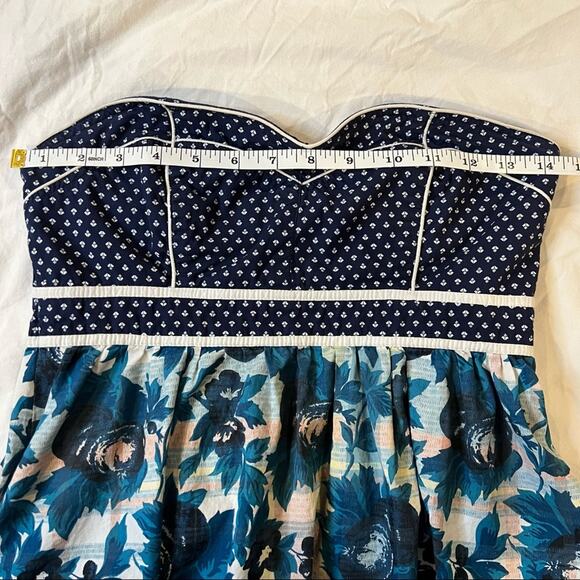 Kimchi Blue Strapless Mixed Print Dress size 2 - Picture 5 of 9